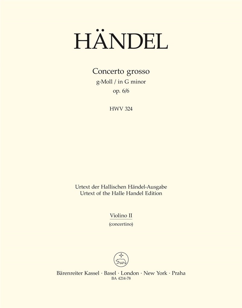 Concerto grosso in G minor Op.6/6 (HWV 324)